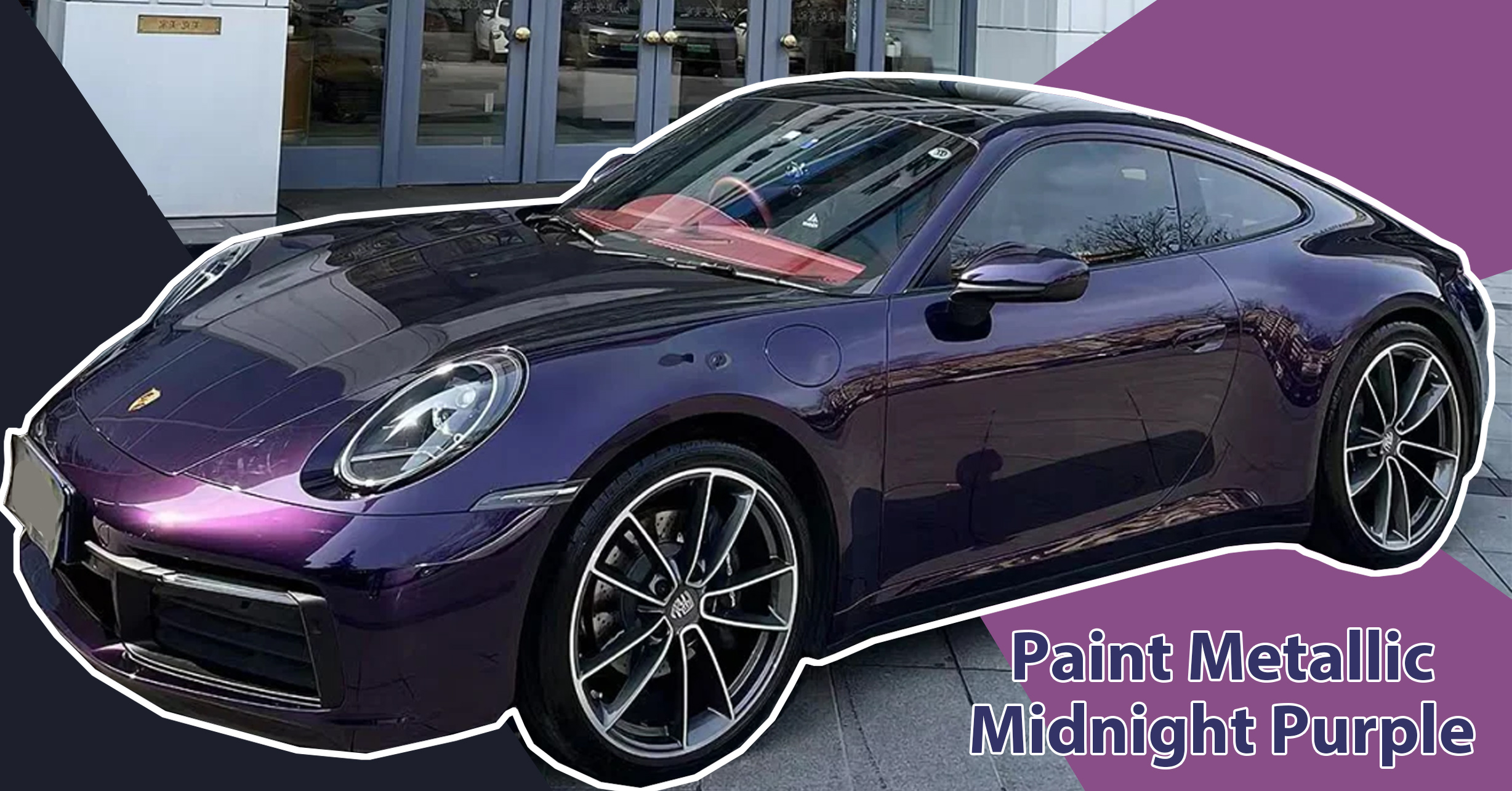 dark purple car wrap